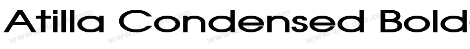 Atilla Condensed Bold字体转换